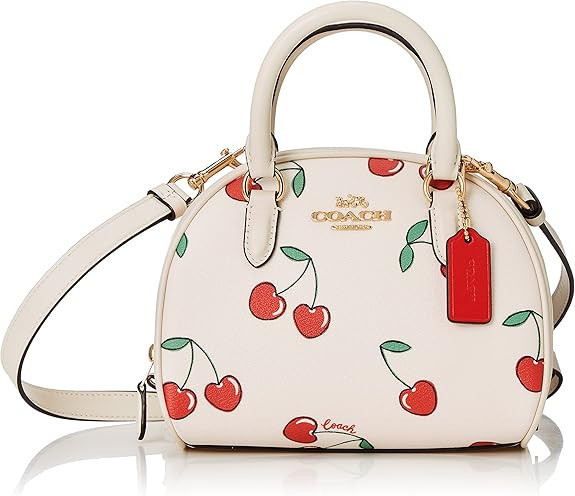 Coach 心形櫻桃印花手提包 