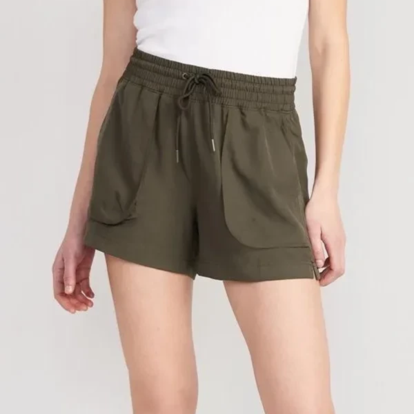 Old Navy 女款涼感鬆緊短褲 