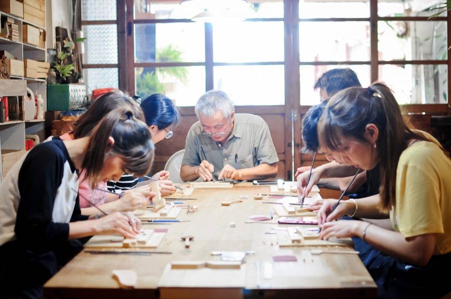 手刻習作・香菇湯匙 