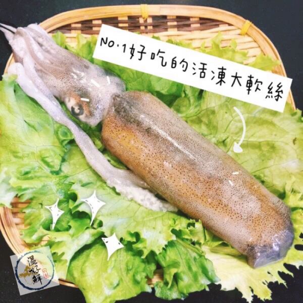 特大支活凍大軟絲 中卷,炒菜,鮮嫩,鮮甜