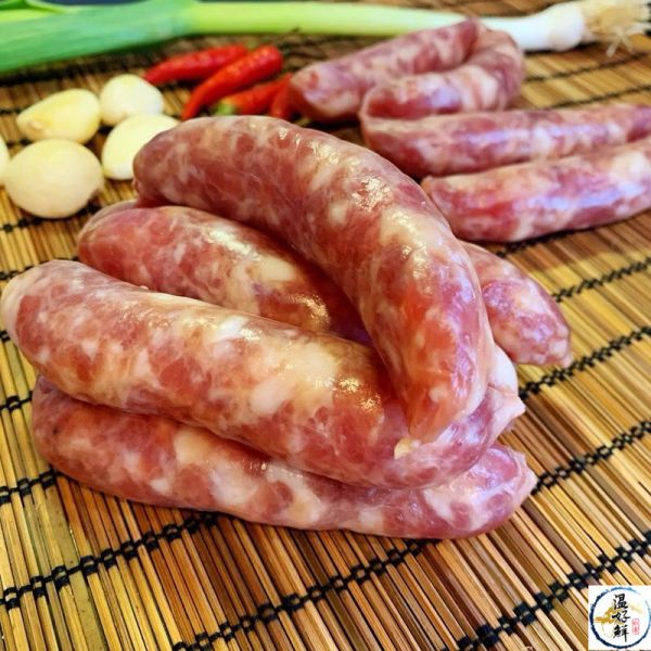 古早味手工瘦肉香腸-5~6條 純肉香腸,燒烤香腸,無添加,中秋節,春節,生鮮,實拍,現貨