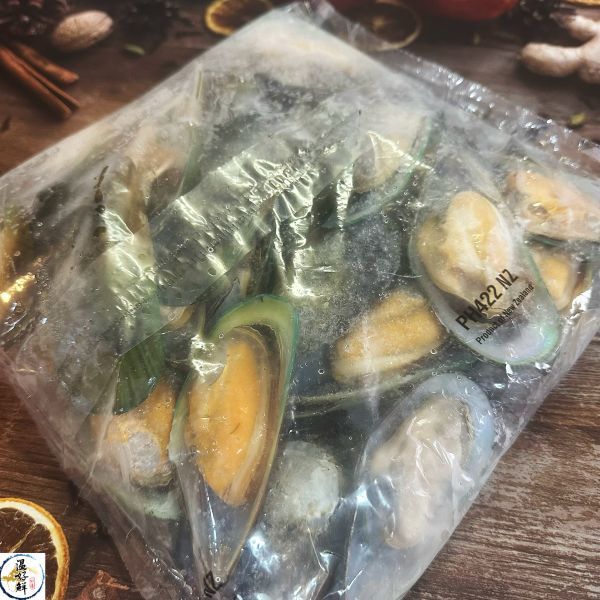 紐西蘭半殼淡菜/貽貝/孔雀蛤 半殼淡菜,紐西蘭,海鮮,實拍,現貨