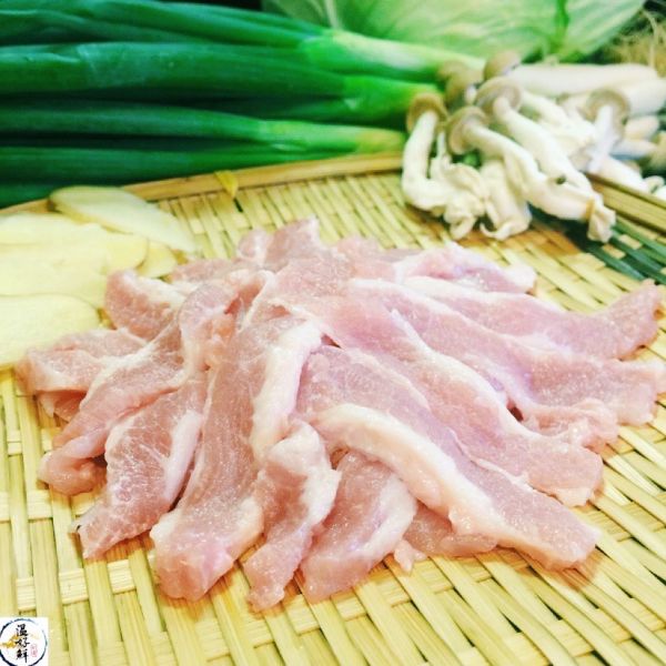 (現流)台灣霜降松阪豬 黃金6兩,豬肉,現流,香煎,油飯