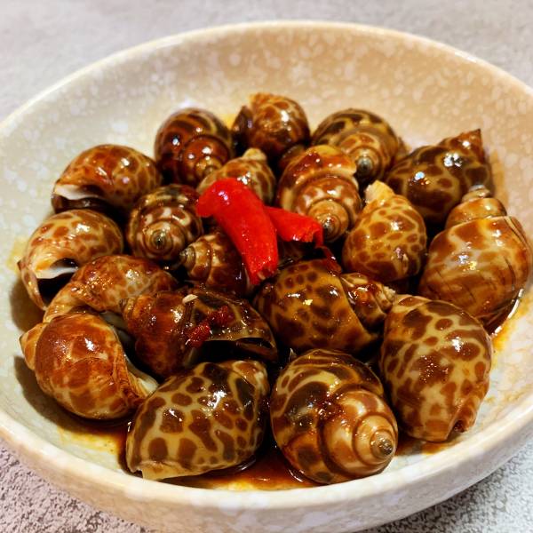 台式蒜辣醃鳳螺 鳯螺,下酒菜,啤酒,吮指回味,海鮮,實拍,現貨