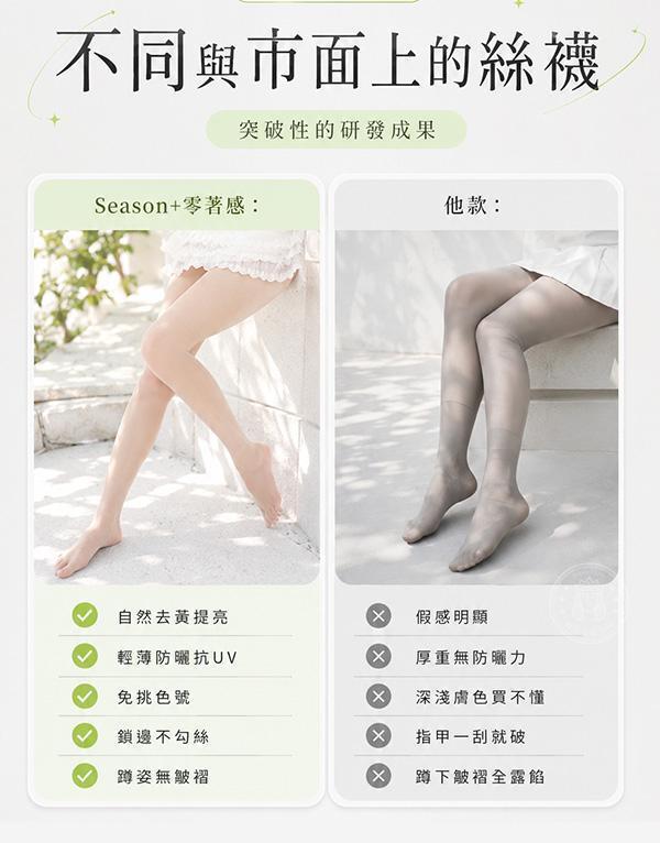 【Season+零著感】新韓系防曬水光美肌襪 