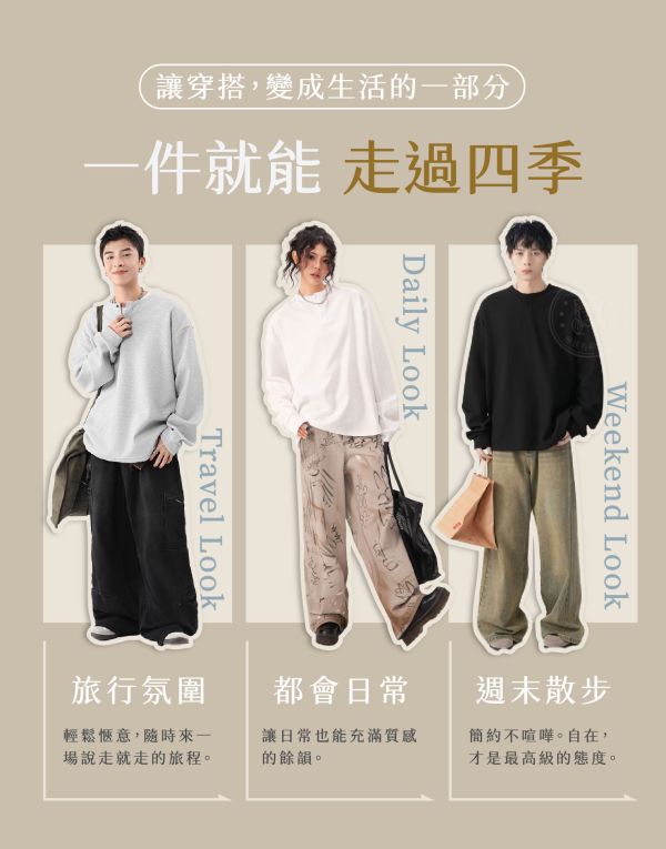 【Vintage】新經典華夫格亨利長t 