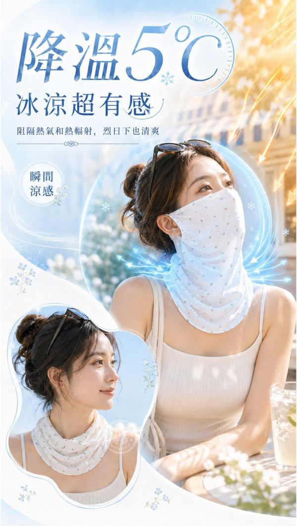 【ParisDaily】新時尚透氣掛耳防曬面罩 