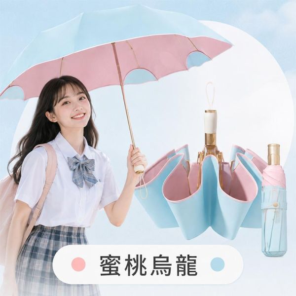 【Rainy.Q】防戳貓耳自動節節傘 