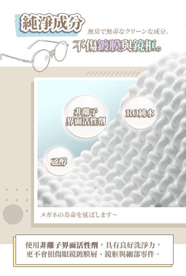 【鏡の淨油膜】新眼鏡清潔濕巾 