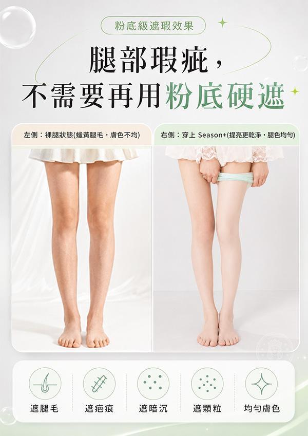 【Season+零著感】新韓系防曬水光美肌襪 
