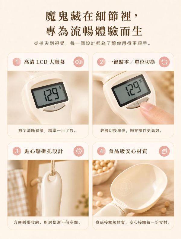 【Muti+】新日系極簡多工電子量勺 