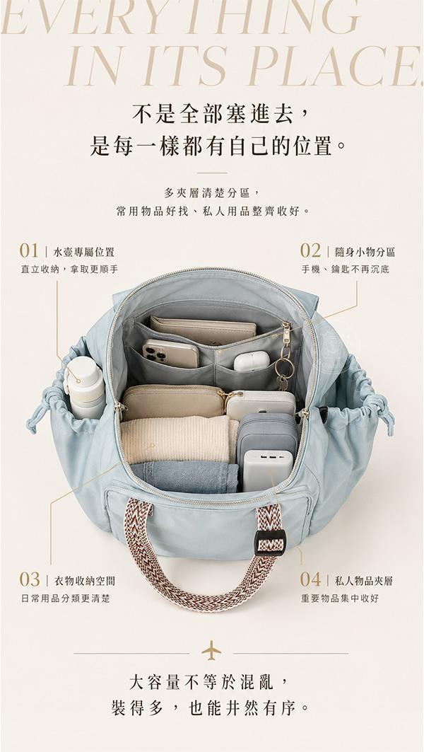 【Travel-GO!】3IN1多功能托特包 