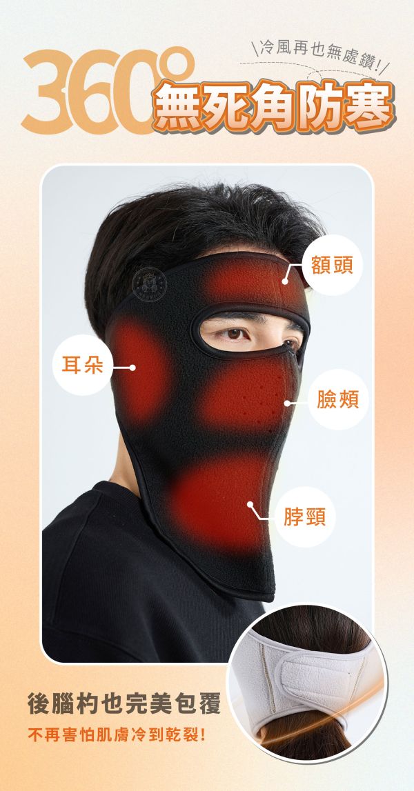【FusionProtect】3in1多功能保暖護臉面罩 