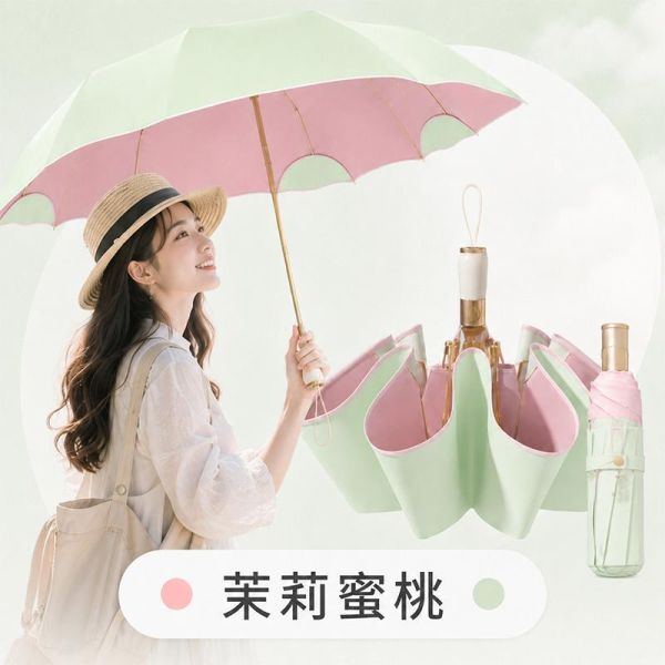【Rainy.Q】防戳貓耳自動節節傘 