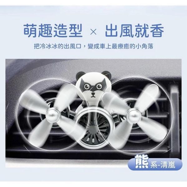 【雲境巡航】 熊系/狼系 冷氣出風口造型香水 【雲境巡航】 熊系/狼系 冷氣出風口造型香水(車用香氛 桌上小風扇也可夾 香味隨風吹)