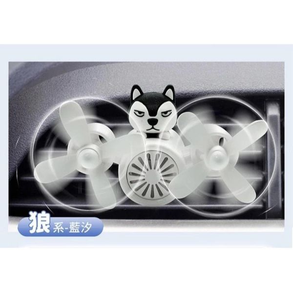 【雲境巡航】 熊系/狼系 冷氣出風口造型香水 【雲境巡航】 熊系/狼系 冷氣出風口造型香水(車用香氛 桌上小風扇也可夾 香味隨風吹)