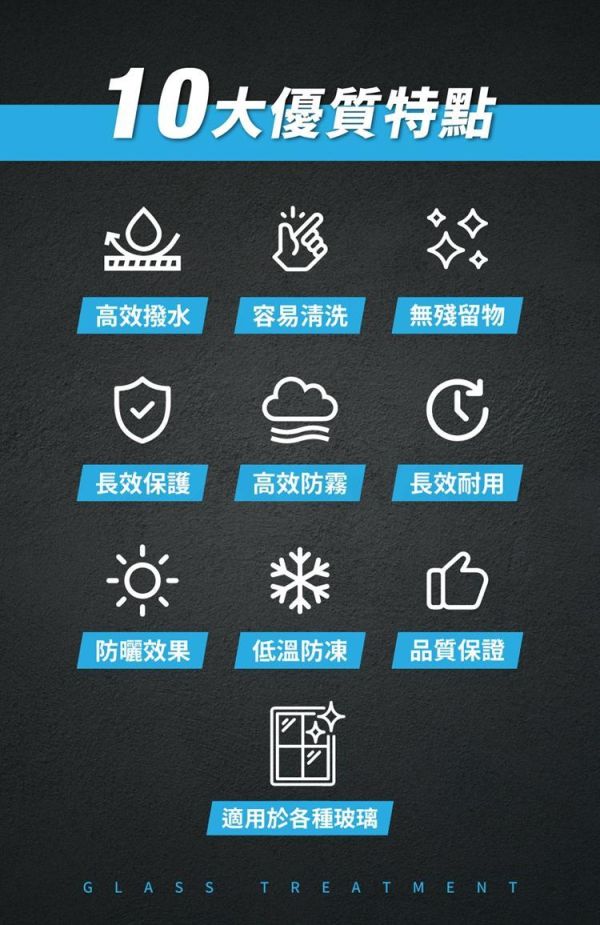 【衝鋒】玻璃保護撥水劑 500ml 【衝鋒】玻璃保護撥水劑 500ml /撥雨劑/清潔劑