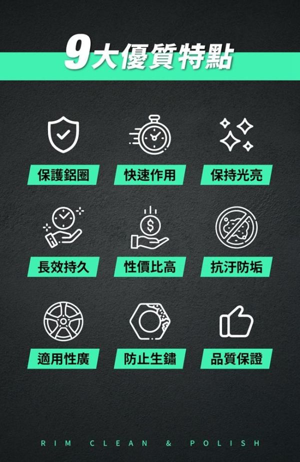 【衝鋒】晶緻鋁圈潔亮劑 500ml 【衝鋒】晶緻鋁圈潔亮劑 500ml / 鐵粉頑垢去除｜輪圈光亮清潔劑