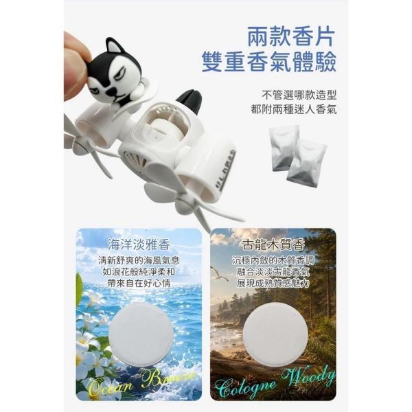 【雲境巡航】 熊系/狼系 冷氣出風口造型香水 【雲境巡航】 熊系/狼系 冷氣出風口造型香水(車用香氛 桌上小風扇也可夾 香味隨風吹)