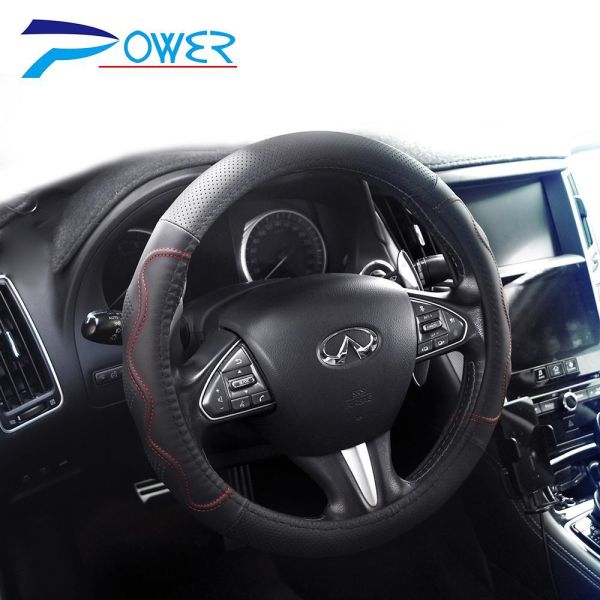 【POWER】PW48頂級時尚皮革方向盤套(S.M) 【POWER】PW48頂級時尚皮革方向盤套(S.M)