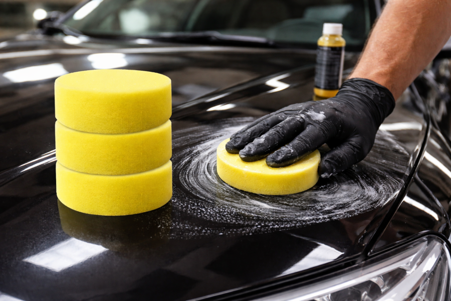 CMT37 圓形海綿3入裝 CMT37 圓型打蠟海綿3入組 打蠟泡棉 打腊海綿 打臘海綿 海棉 上蠟海綿 打蠟海綿 洗車海綿