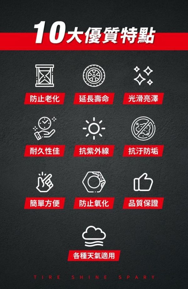 【衝鋒】矽分子輪胎養護劑500ml 【衝鋒】矽分子輪胎養護劑500ml  輪胎油/輪胎鍍膜劑/輪胎蠟/輪胎保養液