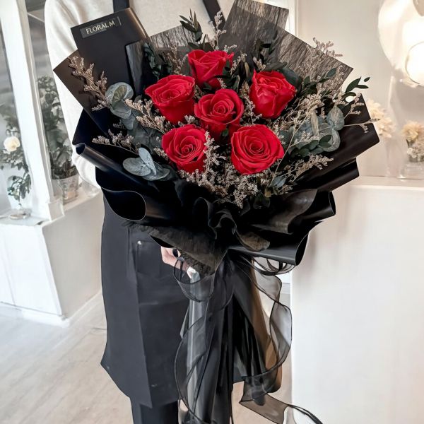 【Floral M】IN LOVE愛戀恆久永生花束 永生花束、愛戀花束、求婚花禮、紀念日花束、不凋花束、愛情花禮、FLORAL M 花藝