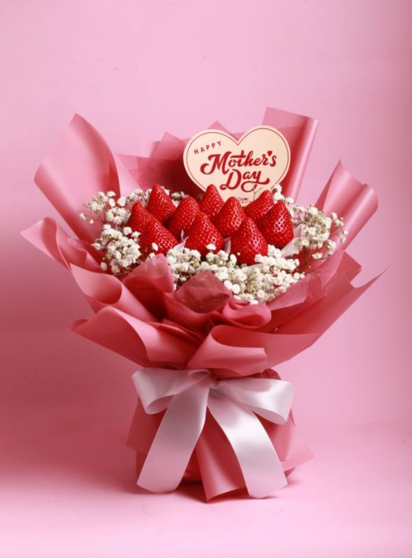 【母親節限定】Pink Mommy草莓花束禮盒 母親節花束