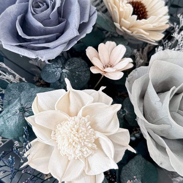 【Floral M】布里奇頓永生花束（贈送5ml香氛油） 布里奇頓永生花束、Bridgerton花束、英倫貴族永生花、歐式浪漫花束、典雅玫瑰永生花、不凋花束、情人節花禮、母親節永生花、永生玫瑰花束、高質感送禮