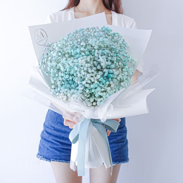 【Floral M】夢幻星空Rosé蒂芬妮滿天星鮮花花束 滿天星花束、滿天星鮮花、生日花束推薦、求婚花束、情人節花束、小清新花束、FLORAL M 花藝