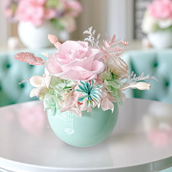 【Floral M】夢幻愛麗絲永生花禮（贈送5ml香氛油） 永生花,不凋花,愛麗絲花禮,夢幻花禮,玻璃罩花禮,永生花禮物,永生玫瑰,情人節花禮,生日禮物推薦,週年紀念禮物,浪漫禮物,女友禮物首選,告白花禮,精緻花禮推薦