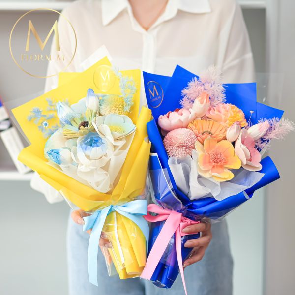 【Floral M免運優惠】Hawaii藍色夏威夷永生香氛擴香花束（贈送5ml香氛油） 藍色夏威夷花束,永生香氛花束,畢業花禮推薦,畢業永生花,香氛擴香花束,索拉花花束,不凋花束推薦,畢業送禮999,Floral M香水花,永生花束送禮