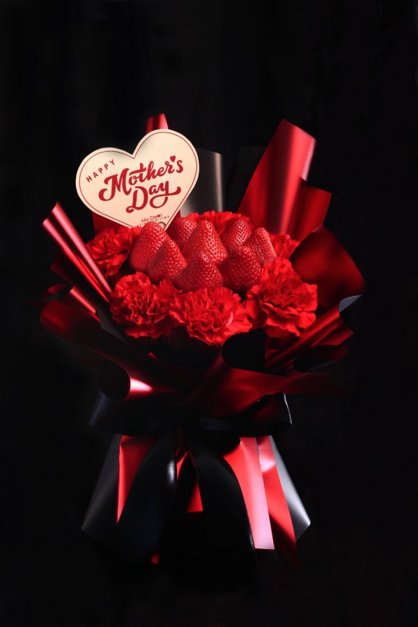 【母親節限定】永恆之愛康乃馨草莓花束 母親節花束