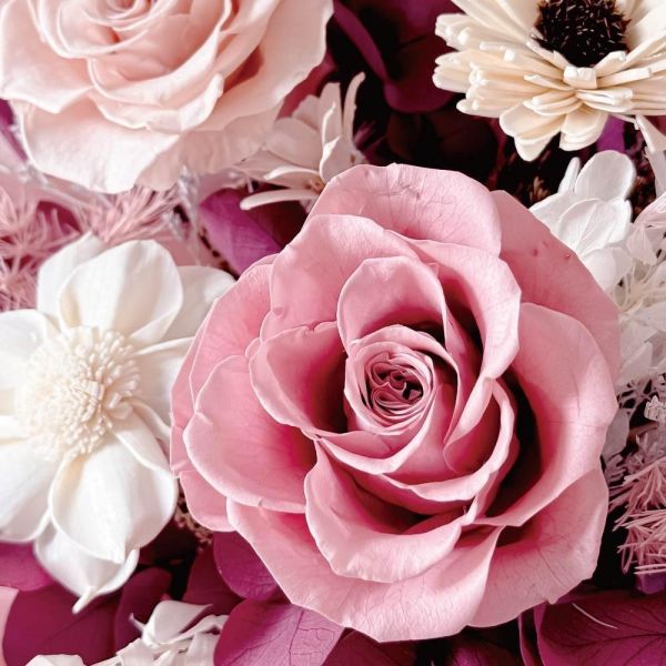 【Floral M】貝爾維亞永生花束（贈送5ml香氛油） 貝爾維亞永生花束
永生花束
永生花花束
永生花
永生花禮盒
永生花禮物

花束關鍵字

浪漫花束
歐式花束
質感花束
高級花束
設計花束
精品花束