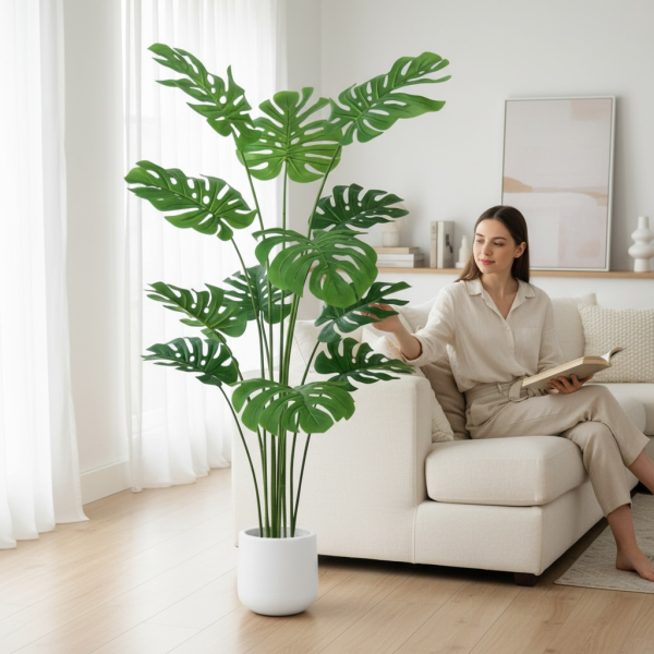 富貴安康龜背竹1.6公尺室內大型仿真植栽（贈送花盆） 富貴龜背竹,龜背竹仿真植栽,仿真龜背竹,室內龜背竹,龜背竹大型植栽,室內大型仿真植栽,1.6公尺仿真植栽,招財風水植栽,富貴安康植栽,客廳招財植栽,玄關風水植栽,室內裝飾植物,免澆水植栽,辦公室植栽推薦,商業空間植栽,樣品屋植栽,高級感仿真植栽,仿真植物附花盆