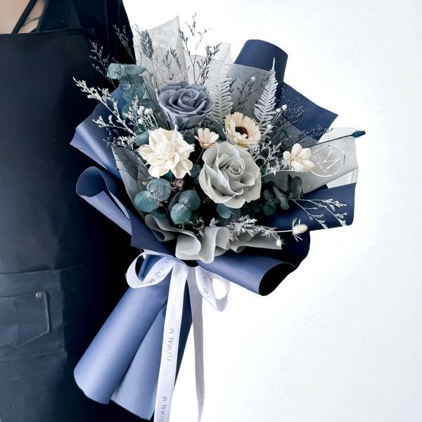 【Floral M】布里奇頓永生花束（贈送5ml香氛油） 布里奇頓永生花束、Bridgerton花束、英倫貴族永生花、歐式浪漫花束、典雅玫瑰永生花、不凋花束、情人節花禮、母親節永生花、永生玫瑰花束、高質感送禮