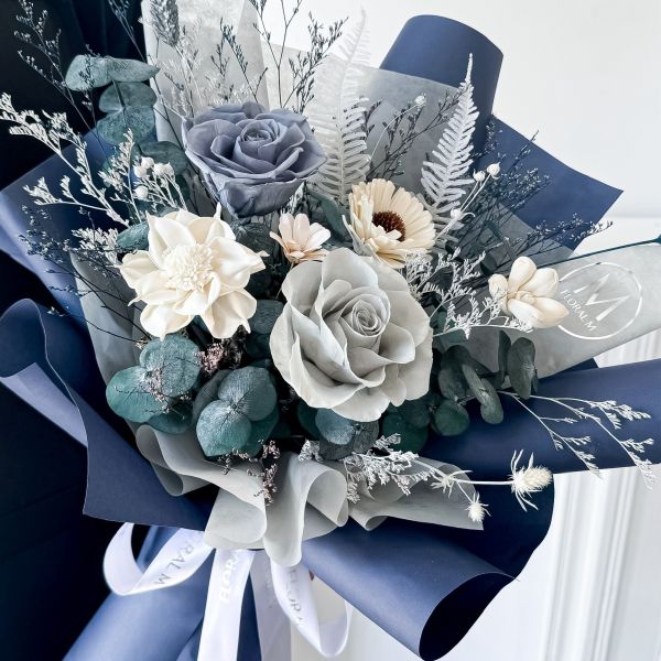 【Floral M】布里奇頓永生花束（贈送5ml香氛油） 布里奇頓永生花束、Bridgerton花束、英倫貴族永生花、歐式浪漫花束、典雅玫瑰永生花、不凋花束、情人節花禮、母親節永生花、永生玫瑰花束、高質感送禮