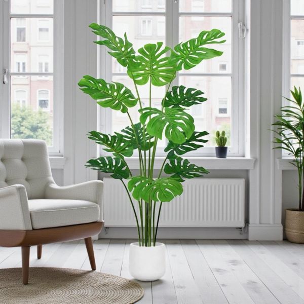 富貴安康龜背竹1.6公尺室內大型仿真植栽（贈送花盆） 富貴龜背竹,龜背竹仿真植栽,仿真龜背竹,室內龜背竹,龜背竹大型植栽,室內大型仿真植栽,1.6公尺仿真植栽,招財風水植栽,富貴安康植栽,客廳招財植栽,玄關風水植栽,室內裝飾植物,免澆水植栽,辦公室植栽推薦,商業空間植栽,樣品屋植栽,高級感仿真植栽,仿真植物附花盆