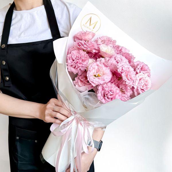 【Floral M】甜美誓言優雅粉桔梗鮮花花束 粉色桔梗花束,甜美花束推薦,鮮花花束送禮,母親節花束,情人節花禮,優雅風格花束,生日花束推薦,真誠祝福花禮