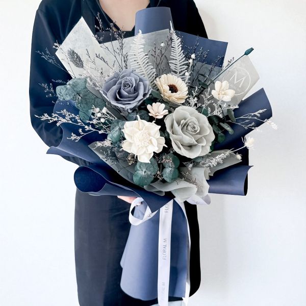 【Floral M】布里奇頓永生花束（贈送5ml香氛油） 布里奇頓永生花束、Bridgerton花束、英倫貴族永生花、歐式浪漫花束、典雅玫瑰永生花、不凋花束、情人節花禮、母親節永生花、永生玫瑰花束、高質感送禮