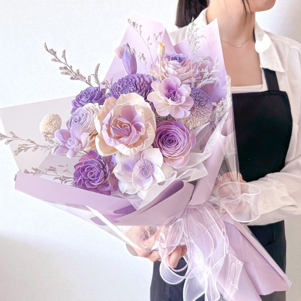 【Floral M】法式花園時光擴香花束（贈送5ml香氛油） 法式花束,擴香花束,永生花束,香氛花藝,高質感花束,情人節花禮,生日花束推薦,花禮推薦