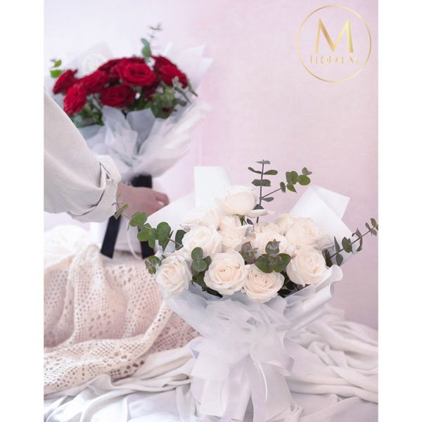 【Floral M】伊莉莎白玫瑰鮮花花束 My Dear strawberries,Floral M,生日花束,告白花束,鮮花花束,花藝,花店,告白,情人節,生日,禮物,送禮,花禮,花束,粉玫瑰