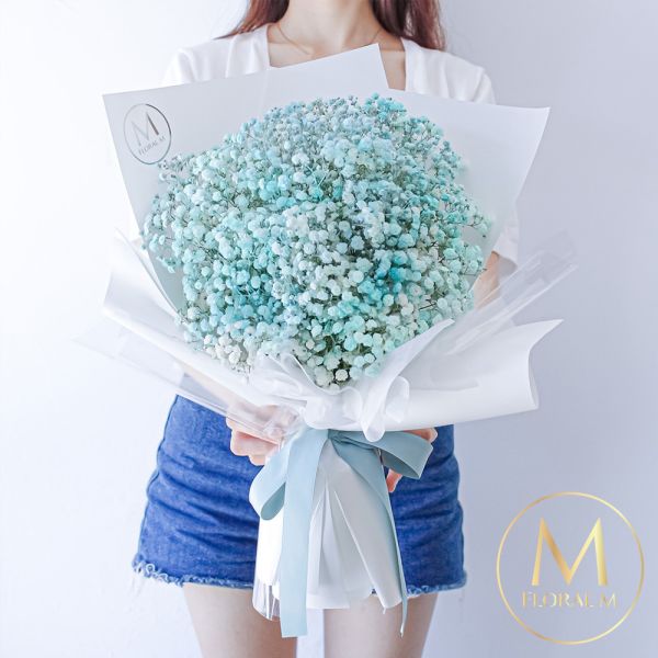 【Floral M】夢幻星空Rosé蒂芬妮滿天星花束 My Dear strawberries,Floral M,生日花束,告白花束,鮮花花束,花藝,花店,告白,情人節,生日,禮物,送禮,花禮,花束,粉玫瑰