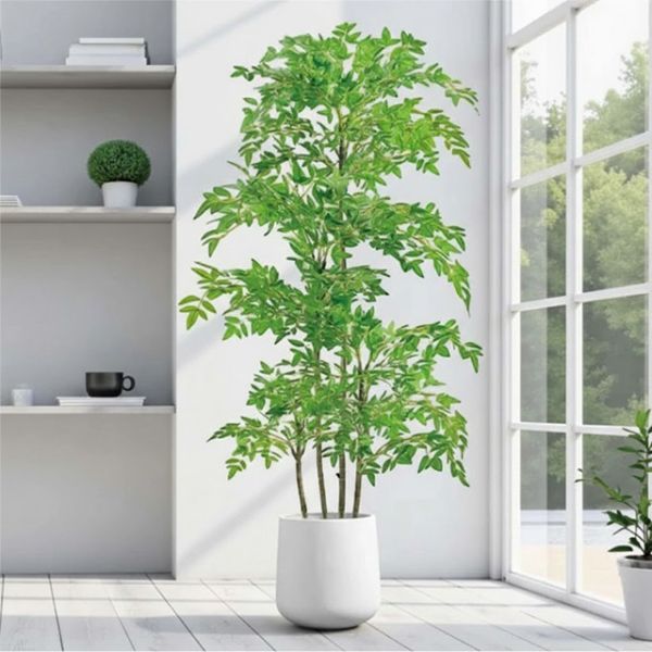 平安吉祥居家高級南天竹1.8公尺室內大型仿真植栽（贈送花盆） 南天竹植栽,仿真植栽,室內大型植栽,吉祥植栽,平安植栽,風水植栽,人工植栽,居家佈置,玄關植栽