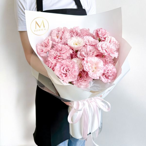 【Floral M】甜美誓言優雅粉桔梗鮮花花束 粉色桔梗花束,甜美花束推薦,鮮花花束送禮,母親節花束,情人節花禮,優雅風格花束,生日花束推薦,真誠祝福花禮