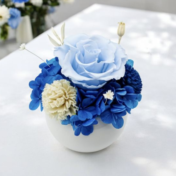 【Floral M】海洋聖殿永生擴香花禮（贈送5ml香氛油） 永生花束,永生玫瑰, 永生花禮,永生花,不凋花,乾燥花,花禮,花束,送禮,禮物,儀式感,質感,浪漫,花,擴香花束,香氛精油,擴香花,香氛花,生日,求婚,情人節,FLORAL M