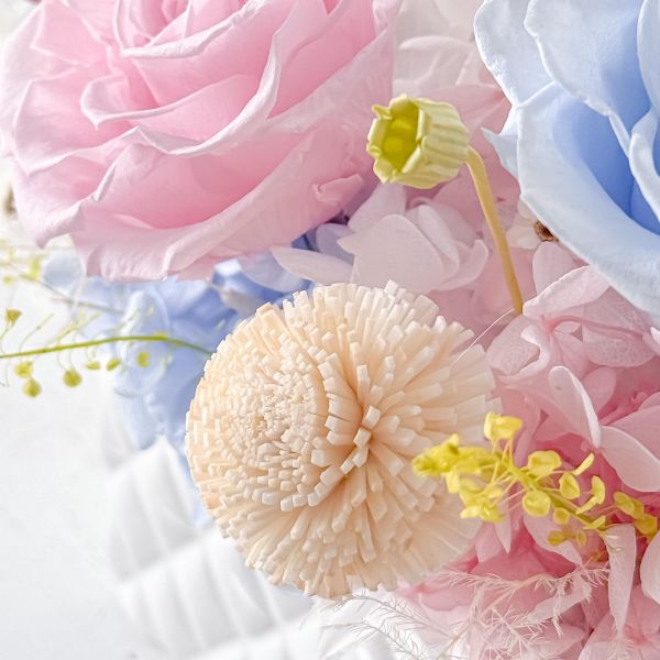 【Floral M】四季花園永生花禮（贈送5ml香氛油）免運 永生花、永生花禮、永生花盆花、乾燥花禮、花藝擺飾、居家擺飾、法式花藝、北歐居家、桌花、開幕送禮、喬遷禮物、生日花禮、母親節禮物、情人節花禮、辦公室擺飾、玄關擺飾、客廳裝飾、療癒花禮、質感禮物、四季花園永生花禮
