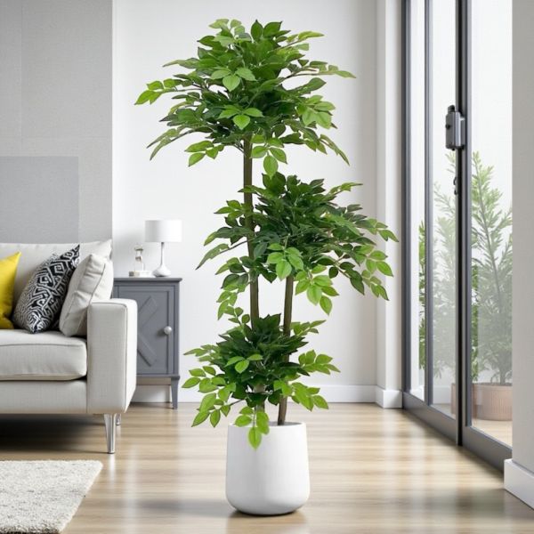 居家超人氣滿滿幸福樹1.5公尺室內大型仿真植栽（贈送花盆） 仿真植栽,室內大型植栽,幸福樹,居家佈置,室內裝飾,假樹 / 人工植栽,客廳植栽,免照顧植栽