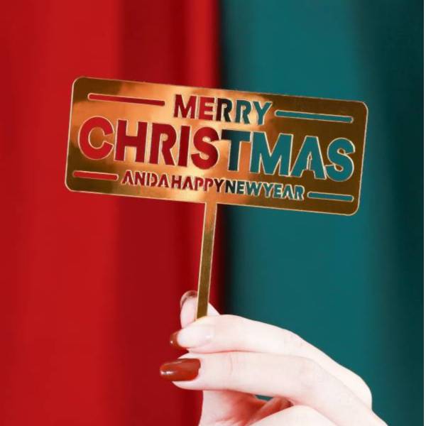 壓克力Merry Christmas插牌 Merry Christmas