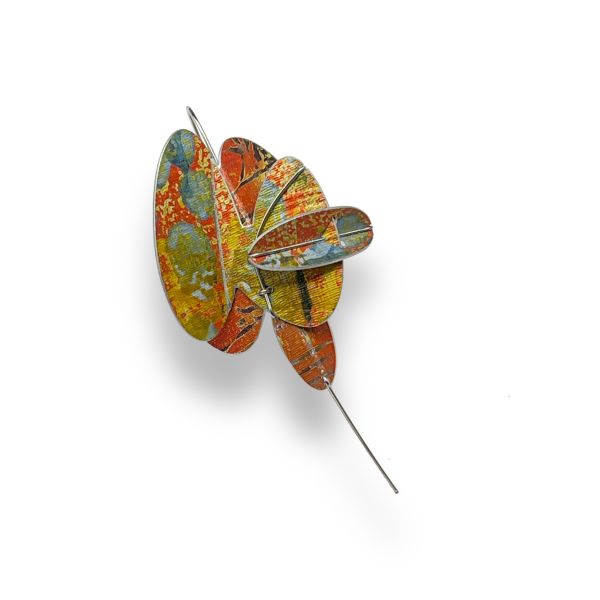 折葉系列耳勾/胸針 Folded Leaves Earring / Brooch 